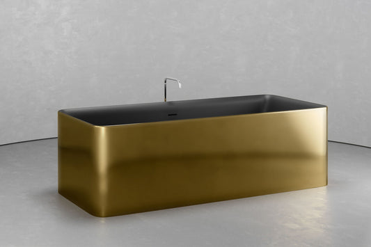 Rectangular Bathtub with Custom Exterior & Interior Finishes