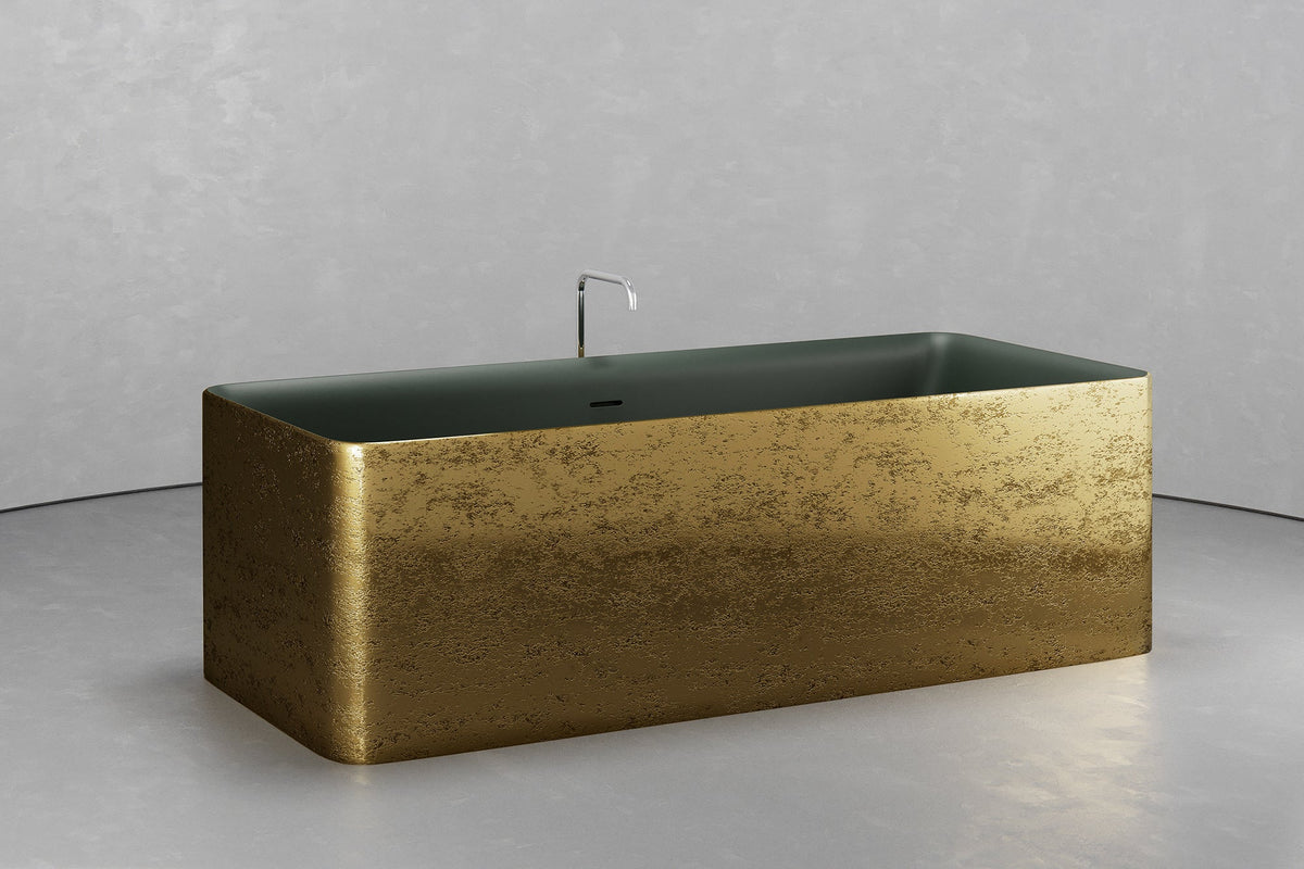 Rectangular Freestanding Concrete Soaking Tub, 92.5 Gallon – view 9
