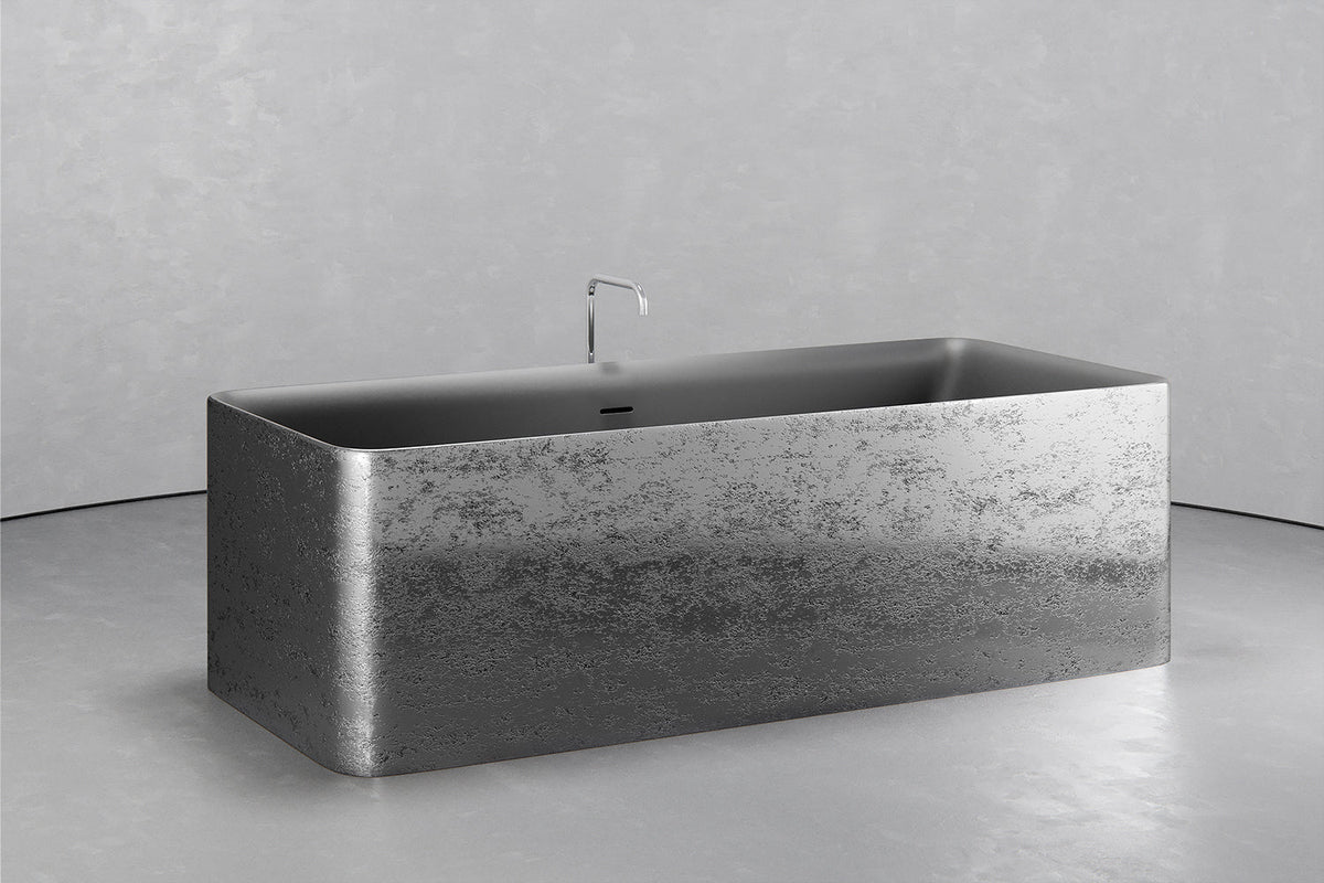 Rectangular Freestanding Concrete Soaking Tub, 92.5 Gallon – view 11