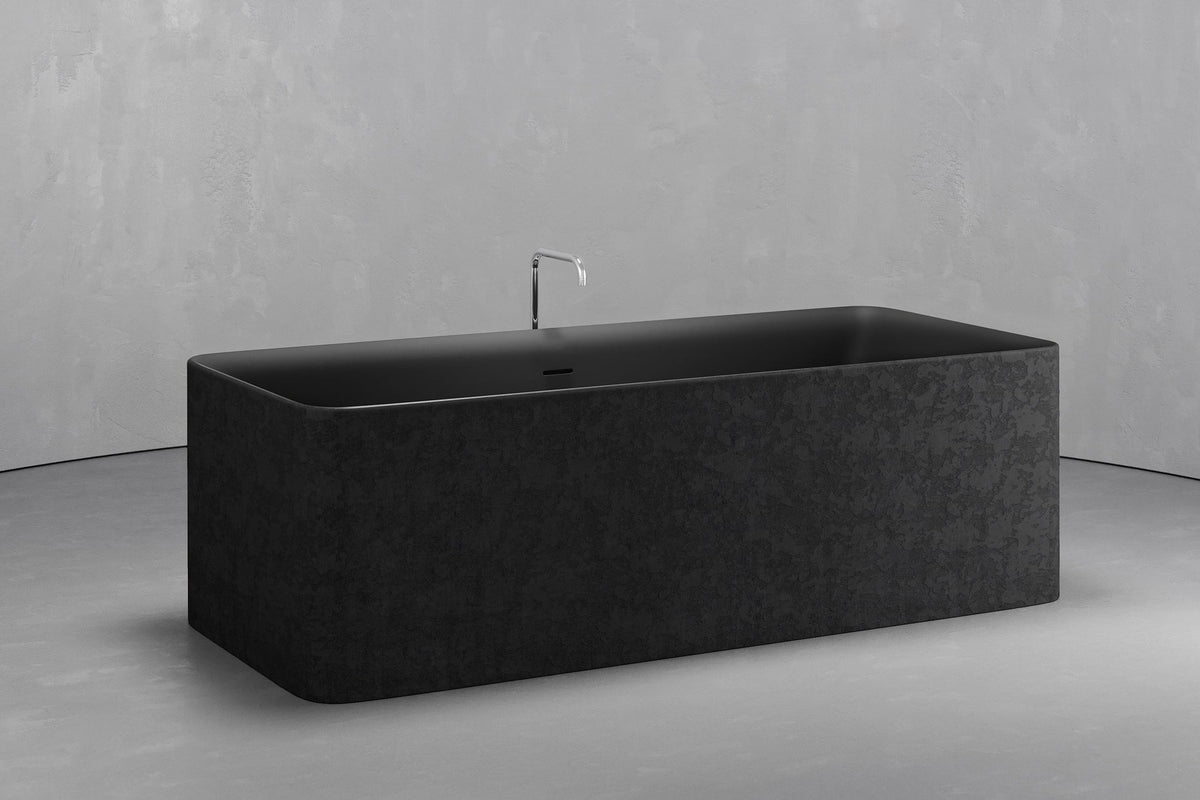 Rectangular Freestanding Concrete Soaking Tub, 92.5 Gallon – view 13