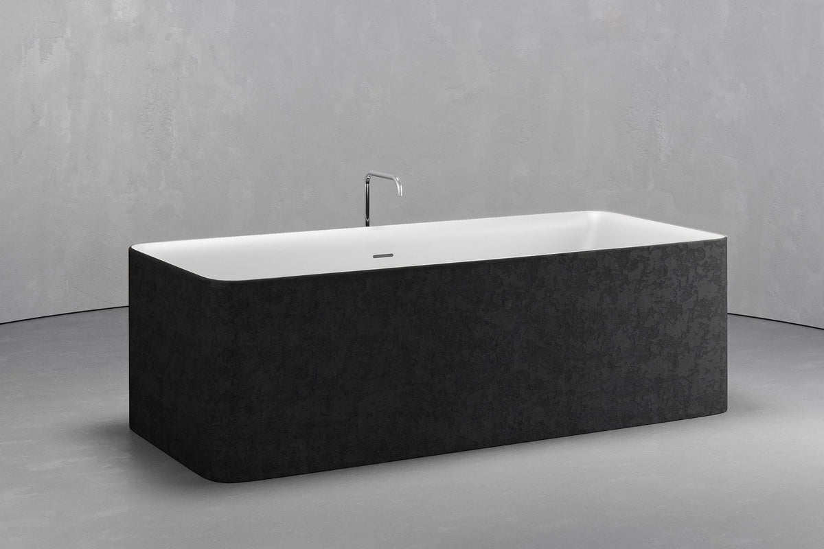 Rectangular Freestanding Concrete Soaking Tub, 92.5 Gallon – view 14