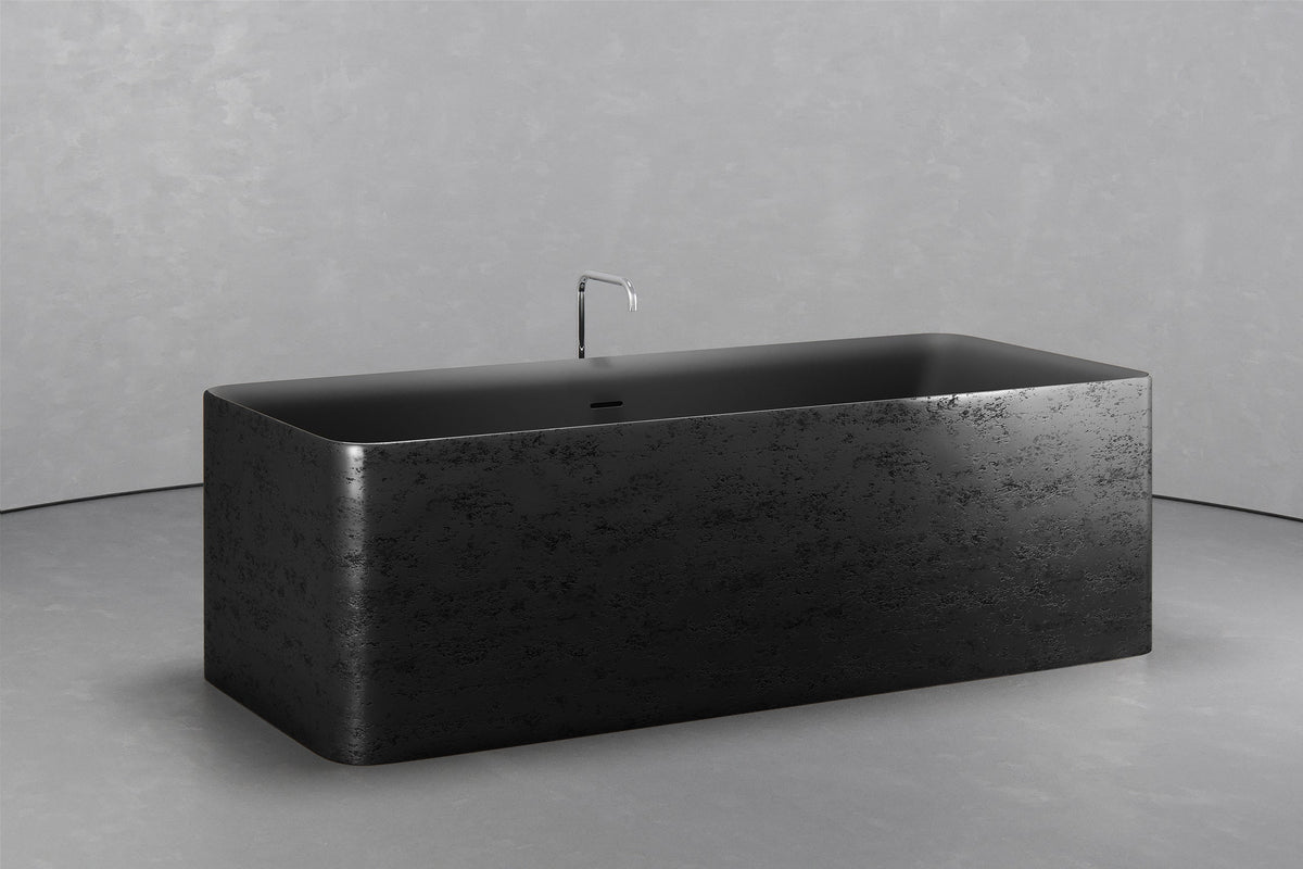 Rectangular Freestanding Concrete Soaking Tub, 92.5 Gallon – view 15