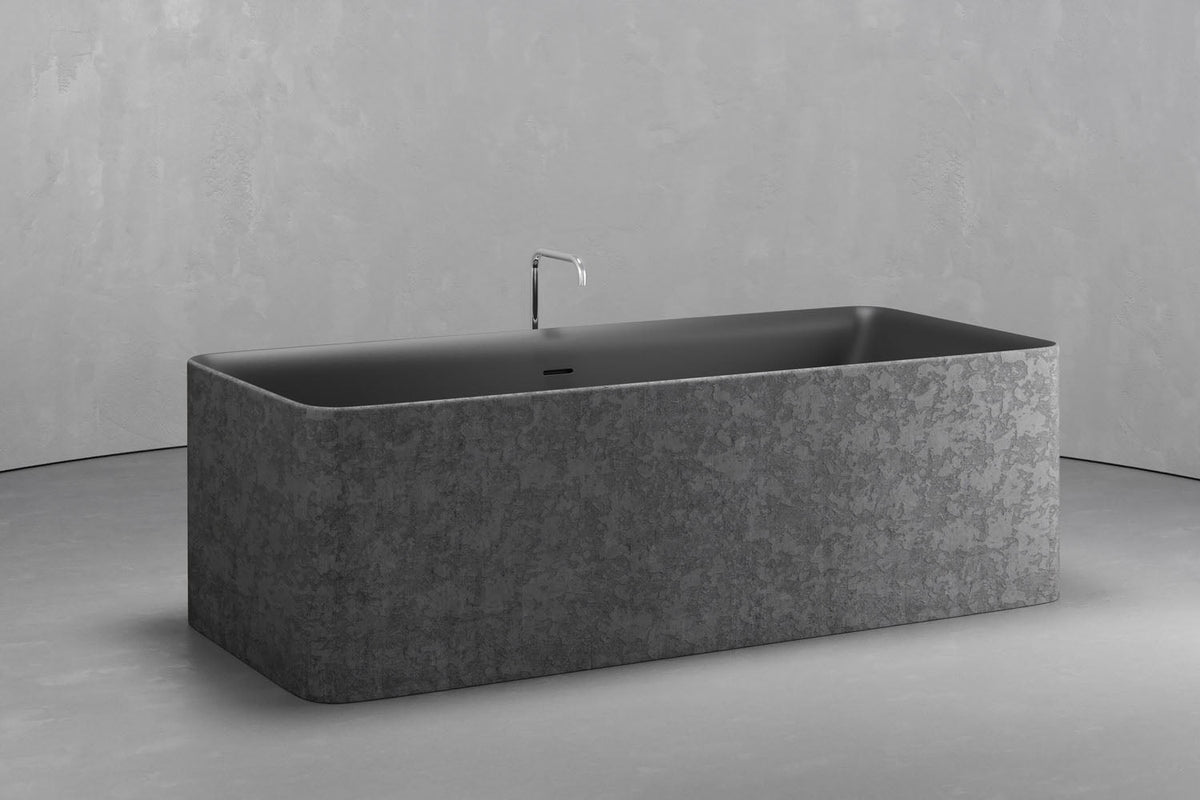 Rectangular Freestanding Concrete Soaking Tub, 92.5 Gallon – view 19