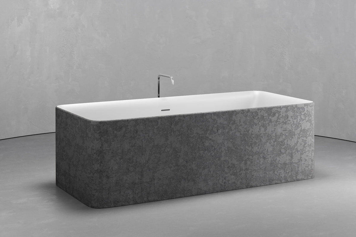Rectangular Freestanding Concrete Soaking Tub, 92.5 Gallon – view 20