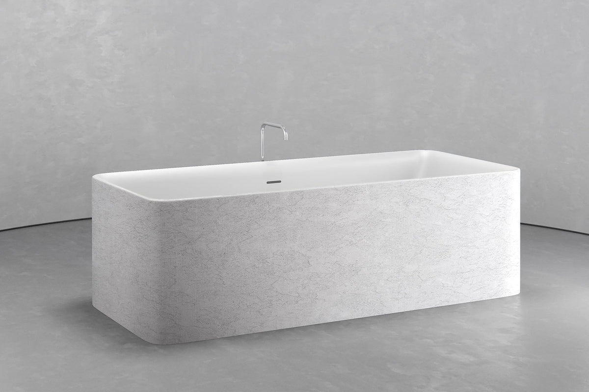 Rectangular Freestanding Concrete Soaking Tub, 92.5 Gallon – view 21