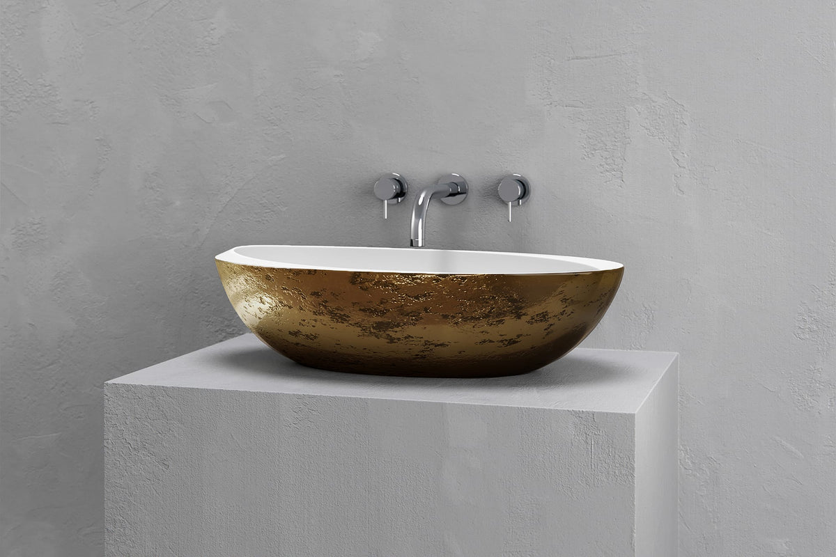 Oval Concrete Vessel Sink with Asymmetric Rim – Bespoke Collection – view 18