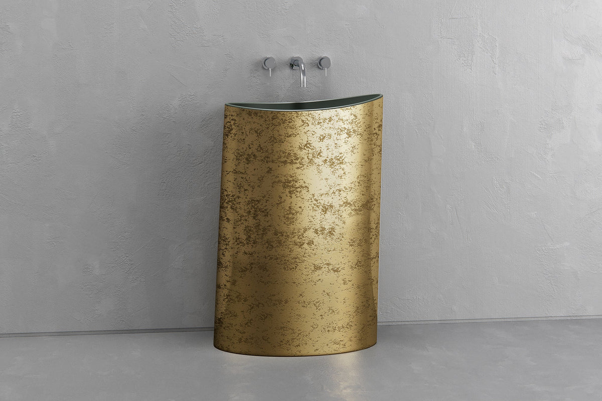 Oval Freestanding Concrete Pedestal Sink – Bespoke Collection – view 5