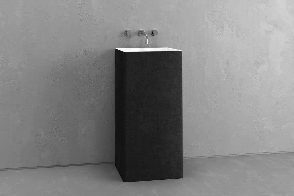 Square Concrete Pedestal Sink for Powder Rooms – Bespoke Collection – view 17