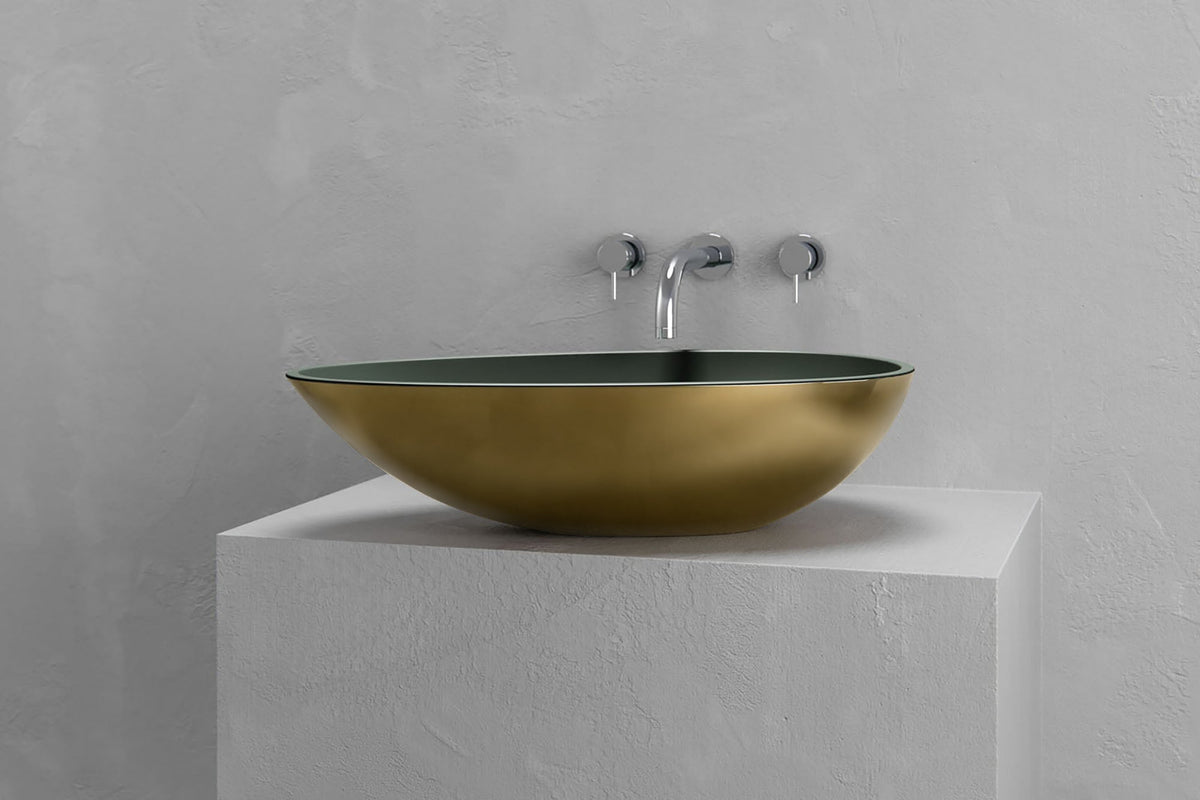 Egg-Shaped Concrete Vessel Sink with Custom Finishes – view 21