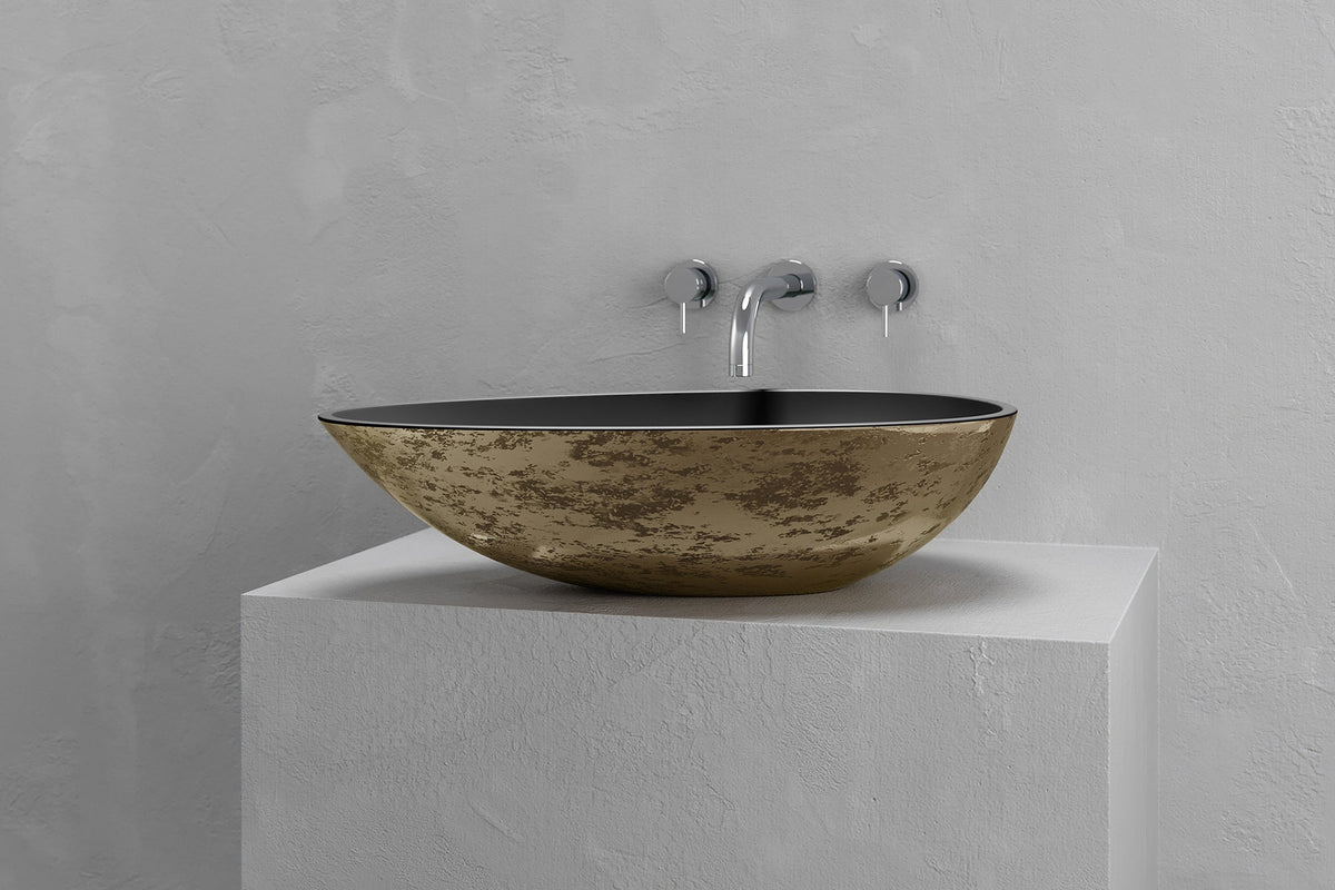Egg-Shaped Concrete Vessel Sink with Custom Finishes – view 4
