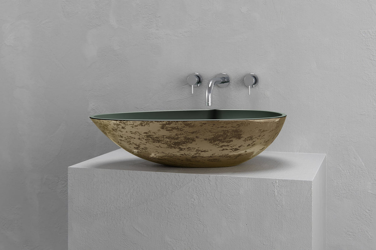 Egg-Shaped Concrete Vessel Sink with Custom Finishes – view 5