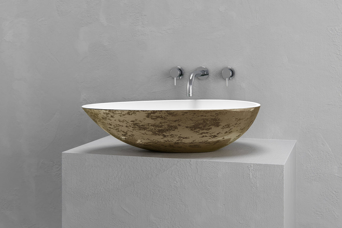 Egg-Shaped Concrete Vessel Sink with Custom Finishes – view 18
