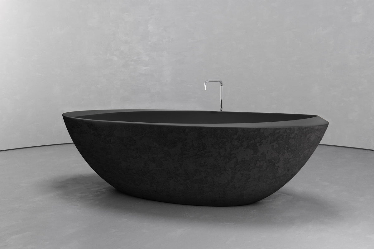 Extra-Large Oval Freestanding Concrete Bathtub – Bespoke Collection – view 19