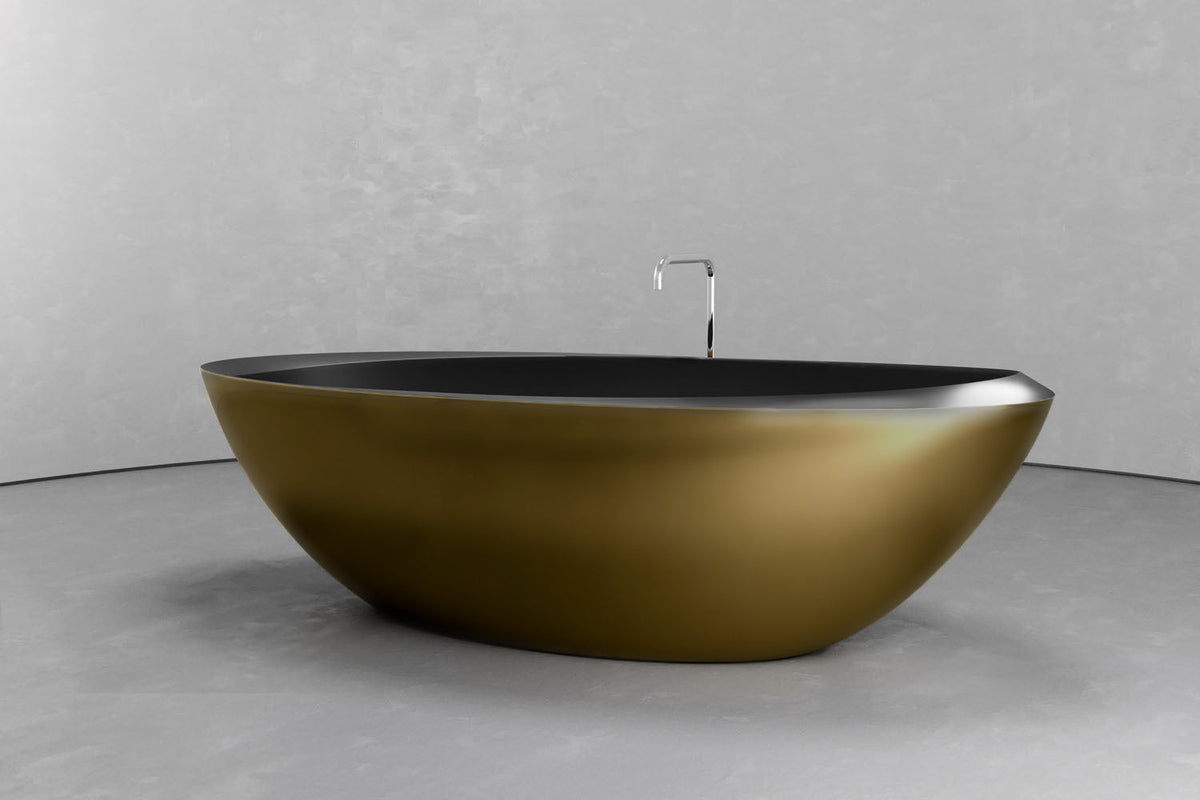 Custom Oval Freestanding Tub with Refined Finish Options