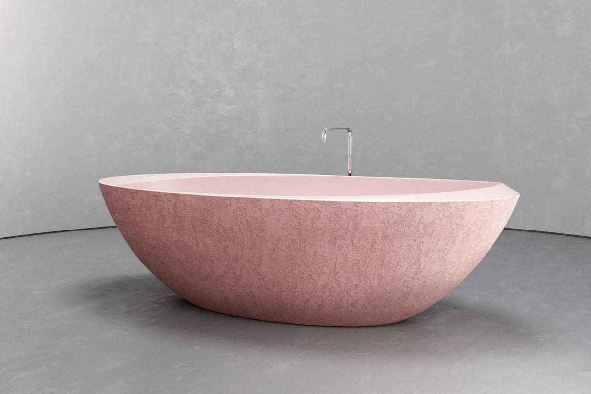 Extra-Large Oval Freestanding Concrete Bathtub – Bespoke Collection – view 8