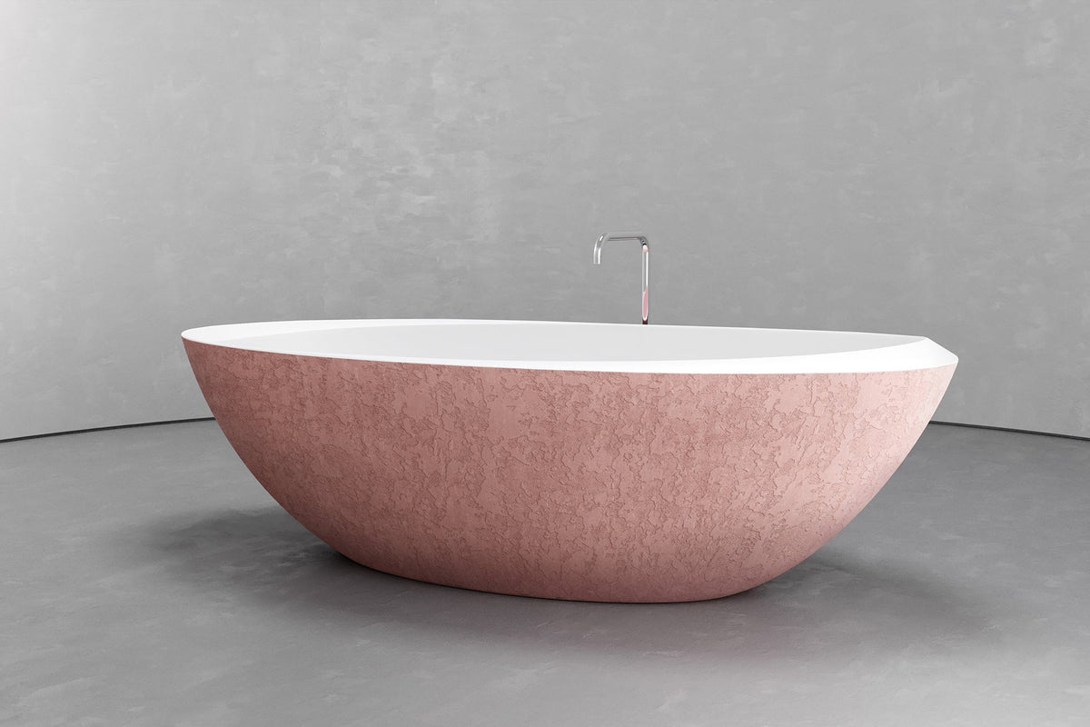 Extra-Large Oval Freestanding Concrete Bathtub – Bespoke Collection – view 9