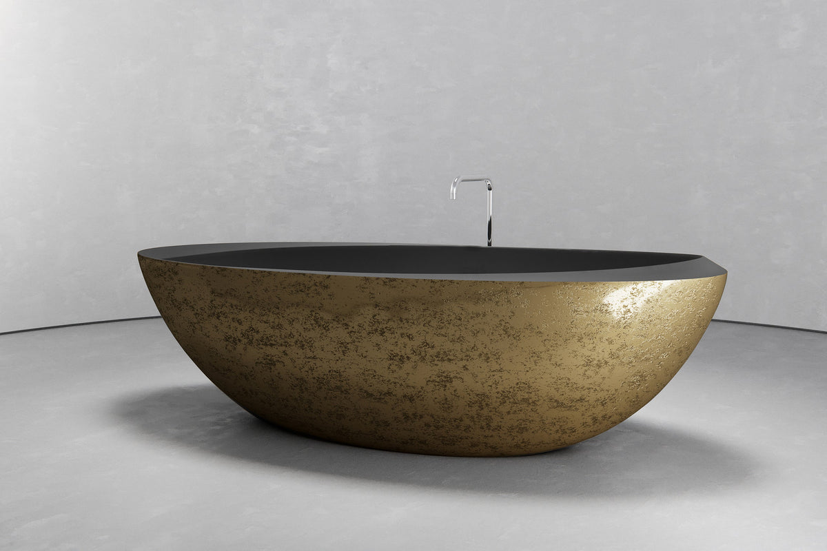 Extra-Large Oval Freestanding Concrete Bathtub – Bespoke Collection – view 10