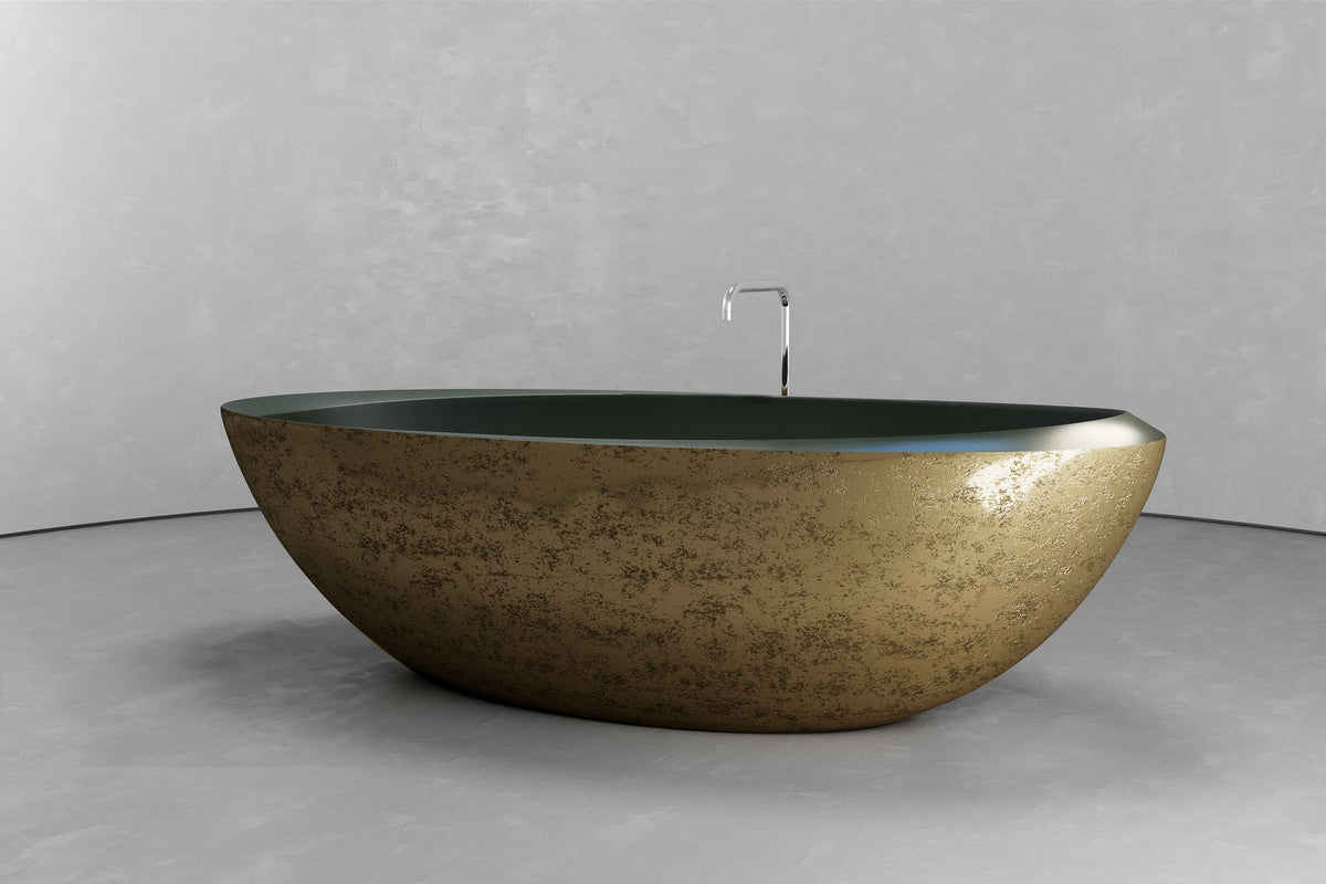 Extra-Large Oval Freestanding Concrete Bathtub – Bespoke Collection – view 11