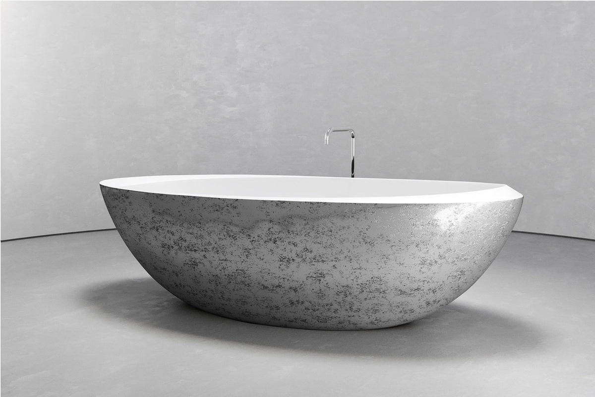Extra-Large Oval Freestanding Concrete Bathtub – Bespoke Collection – view 13