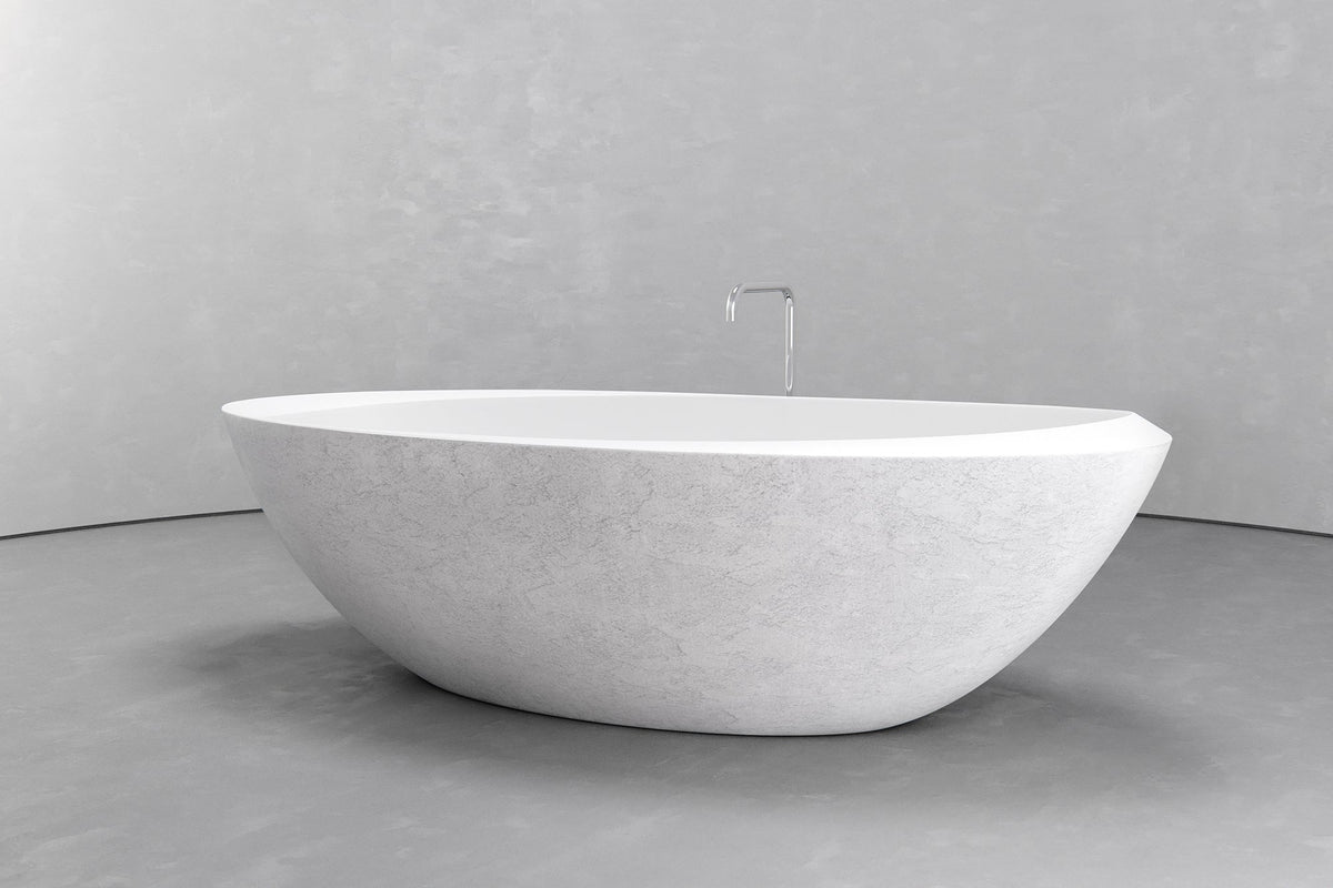 Extra-Large Oval Freestanding Concrete Bathtub – Bespoke Collection – view 18
