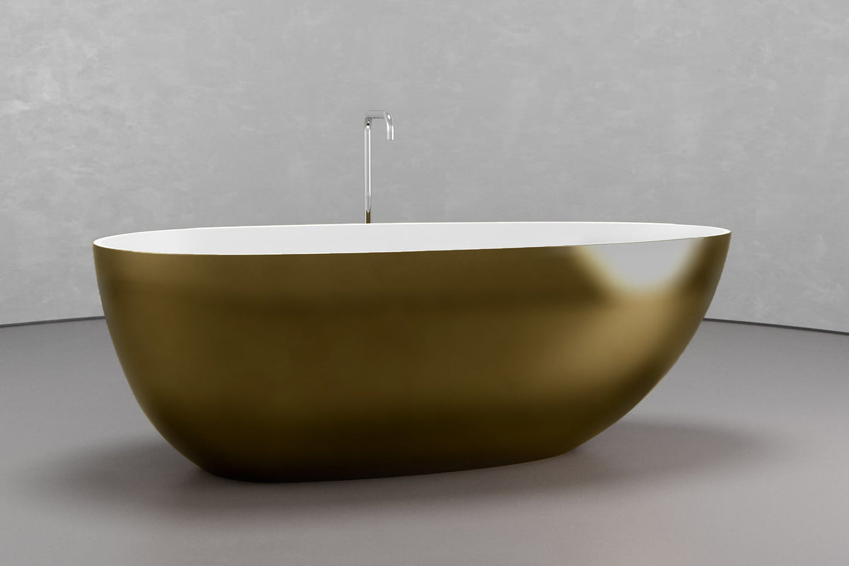 Egg-Shaped Freestanding Concrete Bathtub – Bespoke Collection – view 3