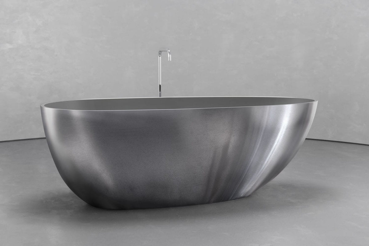 Egg-Shaped Freestanding Concrete Bathtub – Bespoke Collection – view 4