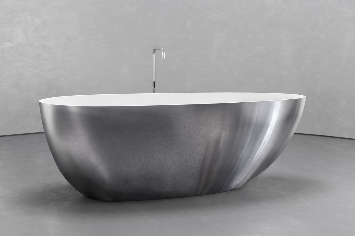 Egg-Shaped Freestanding Concrete Bathtub – Bespoke Collection – view 5