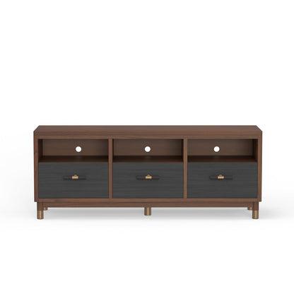 Belham Two-Tone TV Console, Dark Walnut and Black – view 7