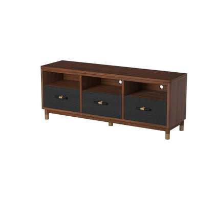 Belham Two-Tone TV Console, Dark Walnut and Black – view 5