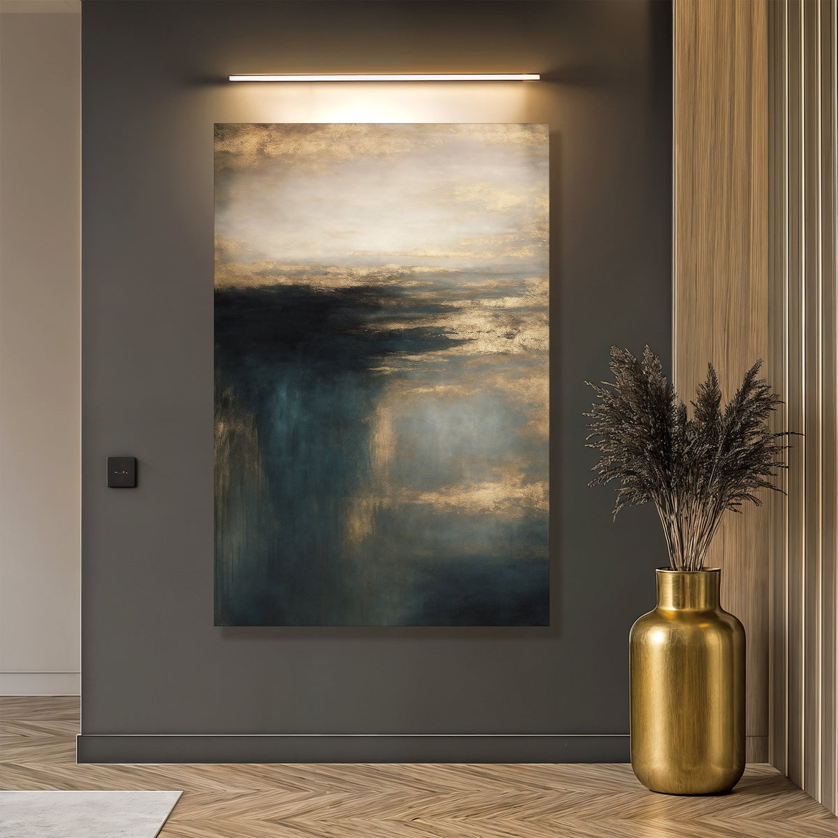 Cloudscape Glimmer Canvas Wall Art, Gallery Wrapped – view 3