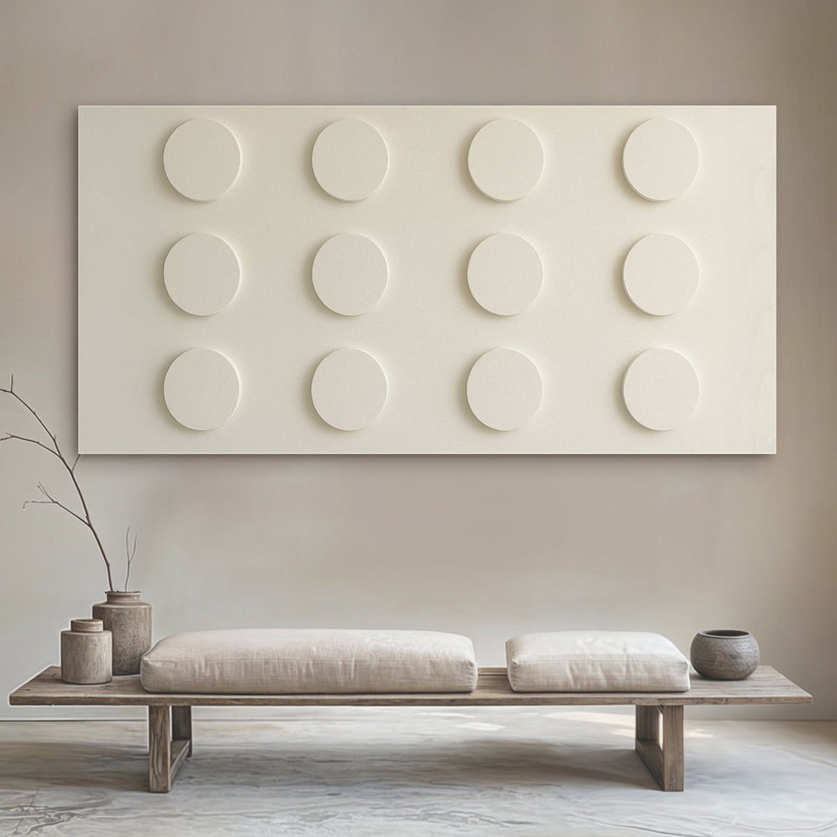 Modern Abstract Minimalist Canvas Wall Art II, Wide Format – view 4