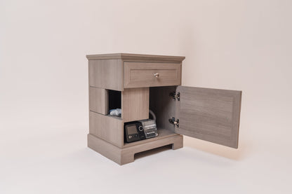 Charleston Gray C-PAP Nightstand in Manufactured Wood and Laminate – view 5