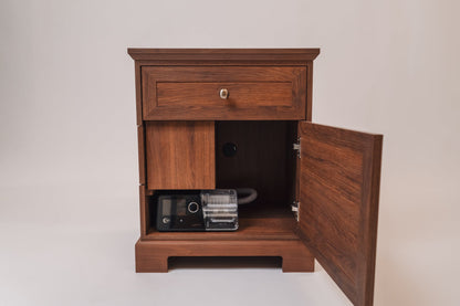 Charleston Walnut C-PAP Nightstand in Manufactured Wood and Laminate – view 4