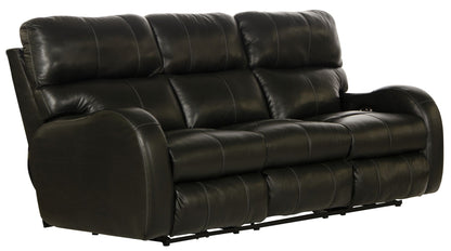 Angelo Italian Leather Power Reclining Sofa with Power Headrest – view 2
