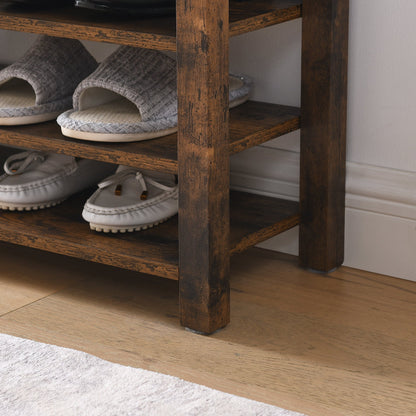 Height-Adjustable Shoe-Changing Bench with Hidden Storage, Nordic Style – view 5