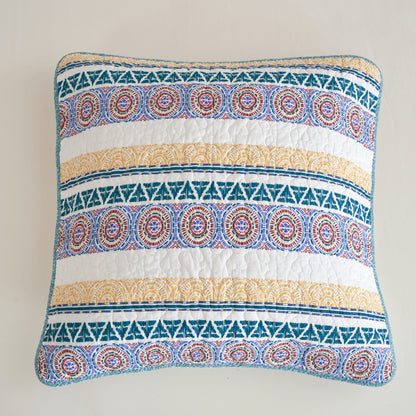 Old World Hummingbirds Garden Cotton Patchwork Euro Sham, 26 x 26 – view 6