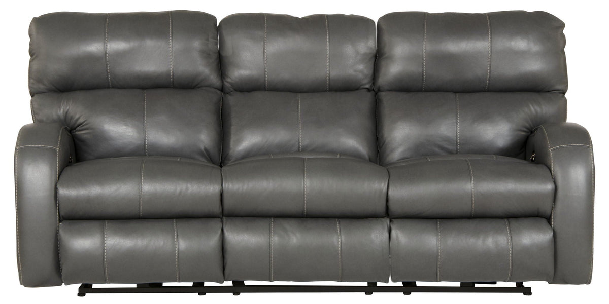 Angelo Italian Leather Power Reclining Sofa with Power Headrest – view 3