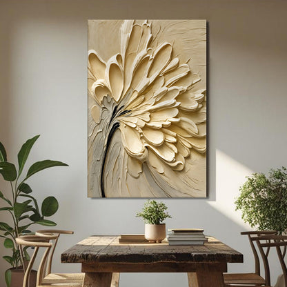 Flower Splatter Abstract Canvas Wall Art, Gallery Wrapped – view 2