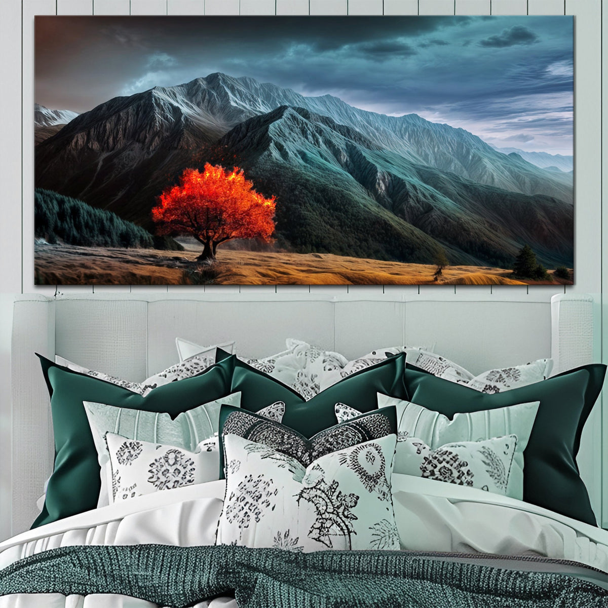 Burning Bush Faith Canvas Wall Art IX, Wide Gallery Wrapped – view 2