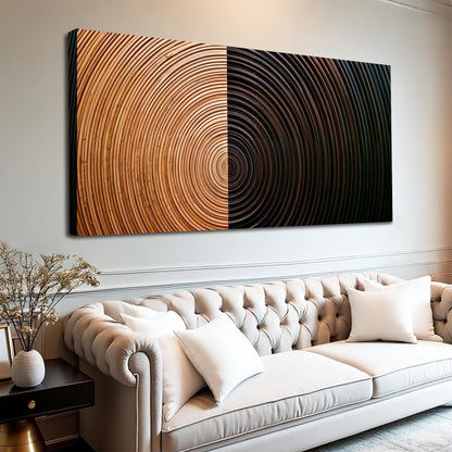 Modern Abstract Minimalist Canvas Wall Art XI, Wide Format – view 2