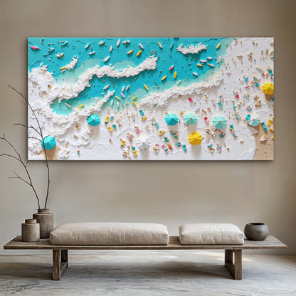 Beach Days Coastal Canvas Wall Art XI, Wide Gallery Wrapped Print – view 2