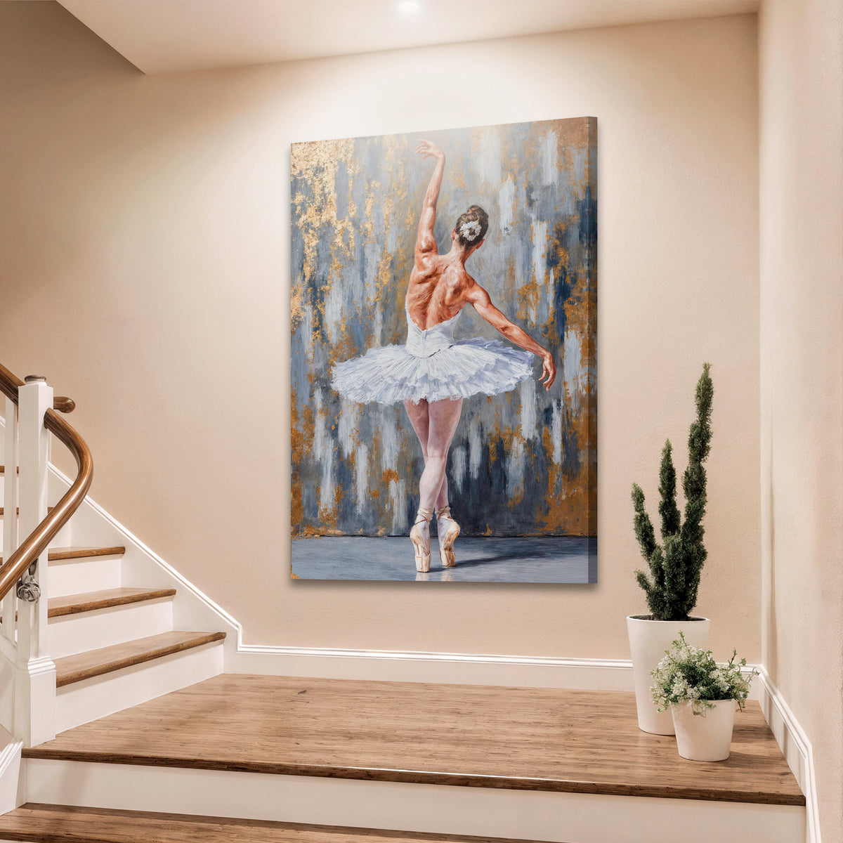 Modern Ballet Elegance Canvas Wall Art, Gallery Wrapped – view 4