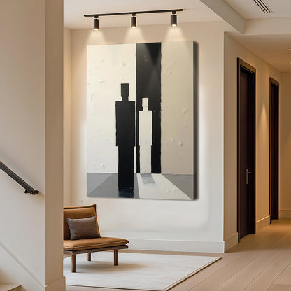 Contemporary Minimalist Abstract Canvas Wall Art, Gallery Wrapped – view 3