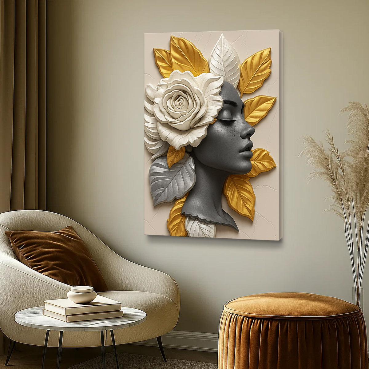 Floral Majesty Canvas Wall Art III, Premium Gallery Wrapped – view 2