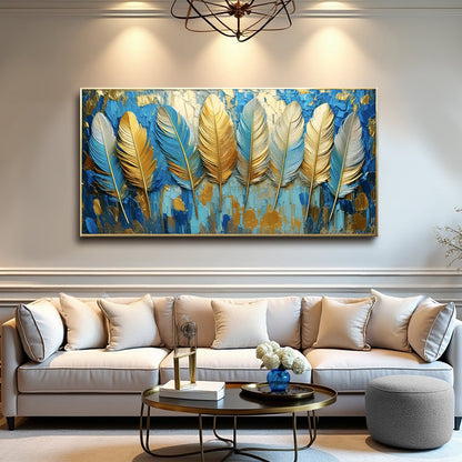 Confetti Sky Abstract Canvas Wall Art, Wide Gallery Wrapped – view 3