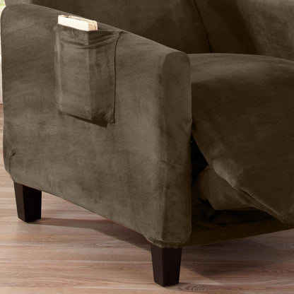 Velvet Stretch Slipcover – Gale Collection Form-Fit Sofa Cover – view 120