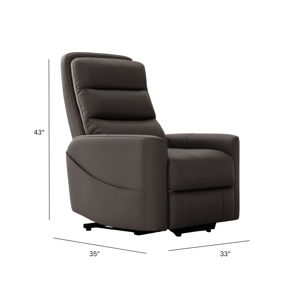 Bentley Power Lift Recliner Chair with USB Charging, Faux Leather – view 5