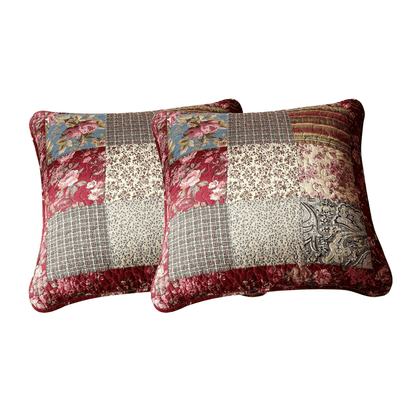 Fairy Tale Tea Party Cotton Patchwork Euro Sham and Cushion Covers – view 3