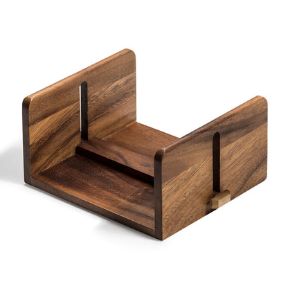 Acacia Wood Napkin Holder for Luncheon and Cocktail Napkins – view 2