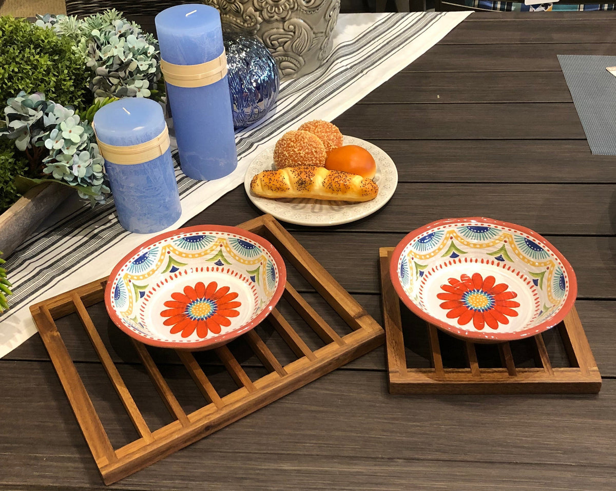 Acacia Wood Trivets for Hot Pots and Pans, Set of 2 – view 2